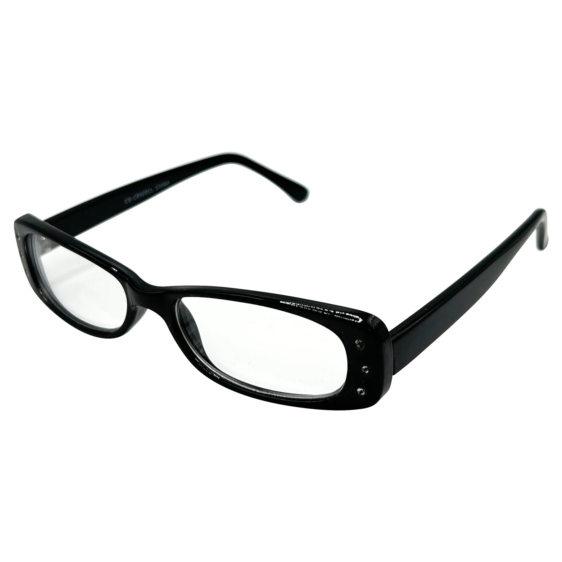 LIPLOCK Small Clear Rectangular 90s Glasses sold by Giant Vintage product image thumbnail 3