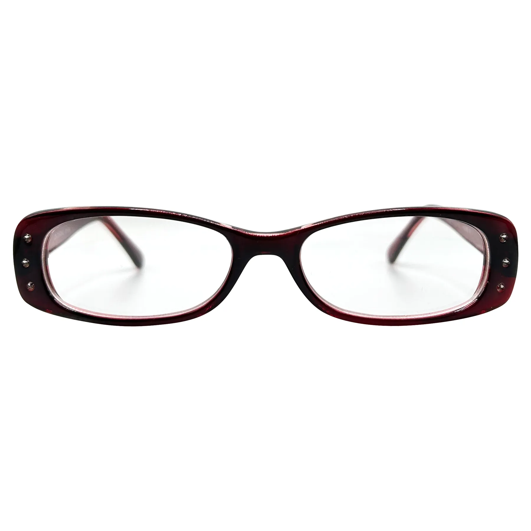 LIPLOCK Small Clear Rectangular 90s Glasses sold by Giant Vintage product image thumbnail 5