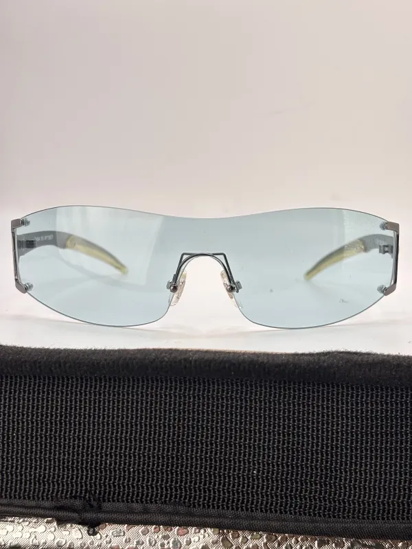 BOMB POP Rimless Colorful Shield Sunglasses *UNRELEASED* sold by Giant Vintage