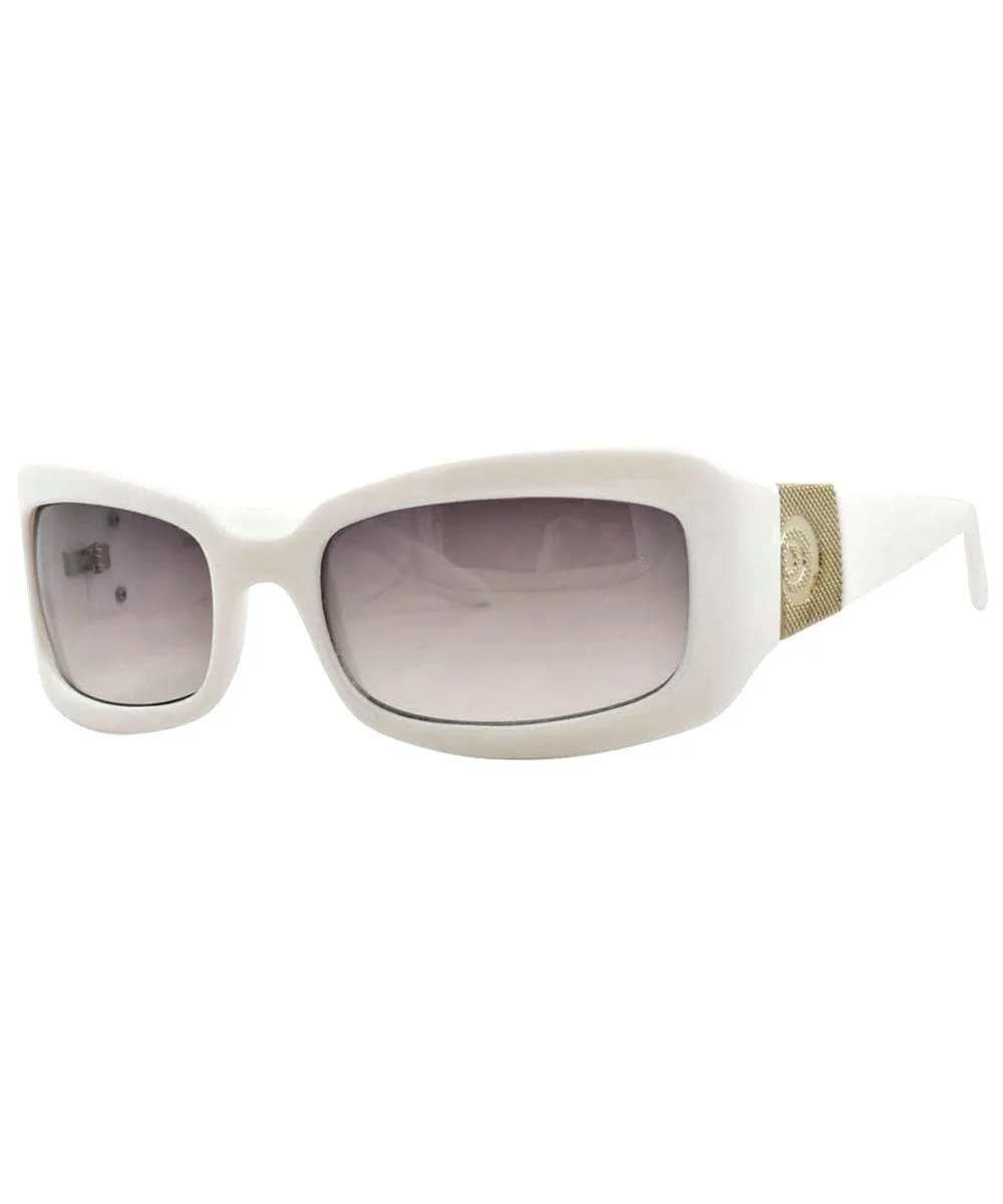 OOH LA White Square Sunglasses sold by Giant Vintage product image thumbnail 2