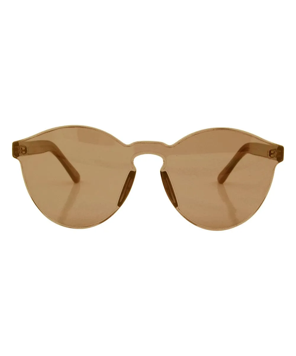 BLANX Brown Round Sunglasses sold by Giant Vintage product image thumbnail 4