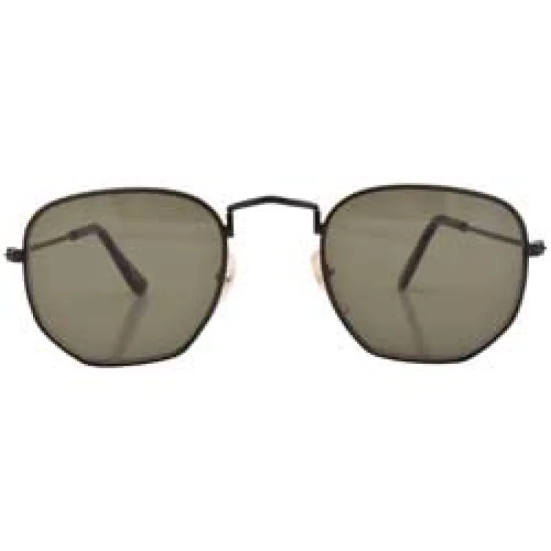 SHIRE Black Square Sunglasses sold by Giant Vintage