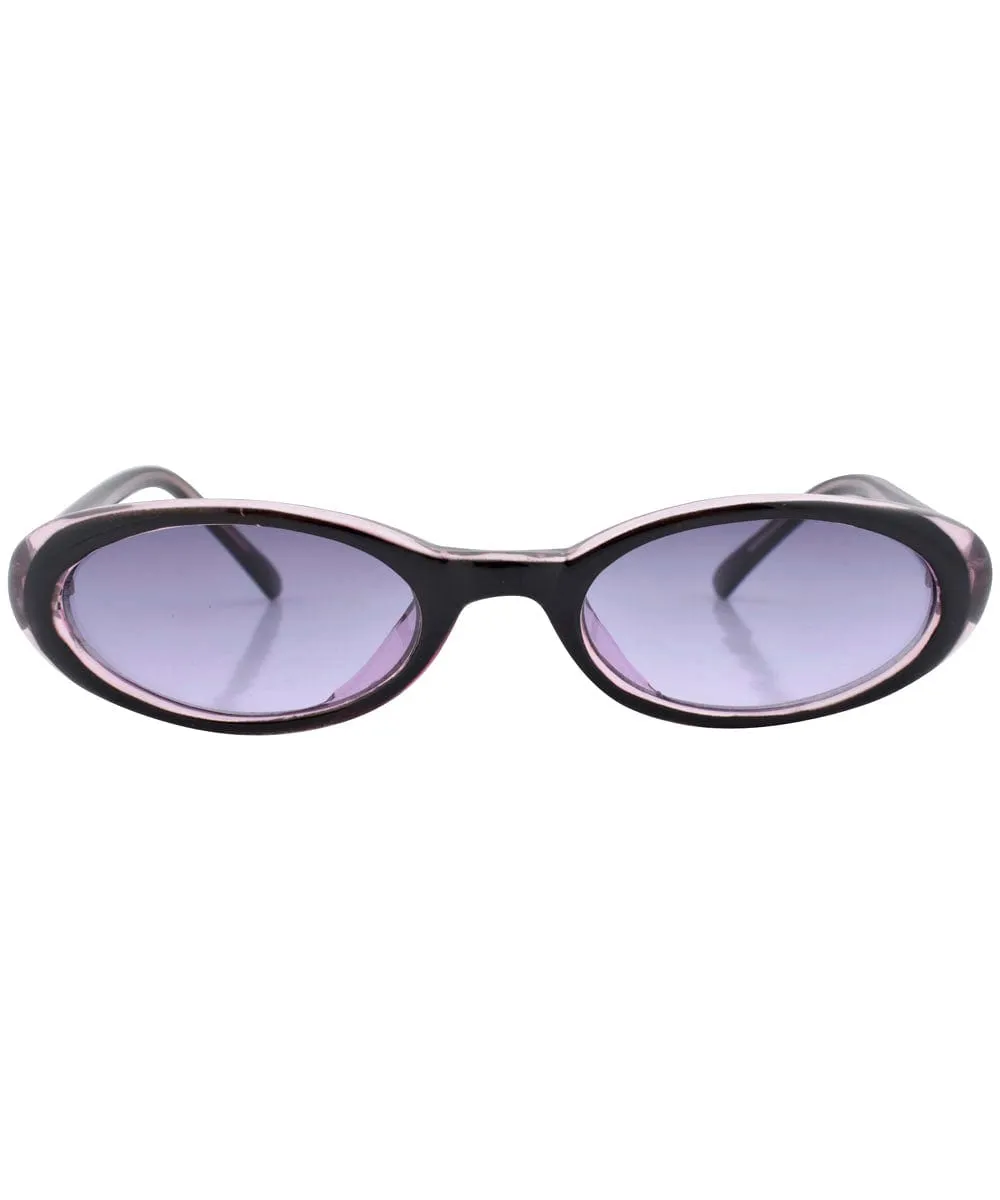 DUNKED Violet Oval Sunglasses sold by Giant Vintage