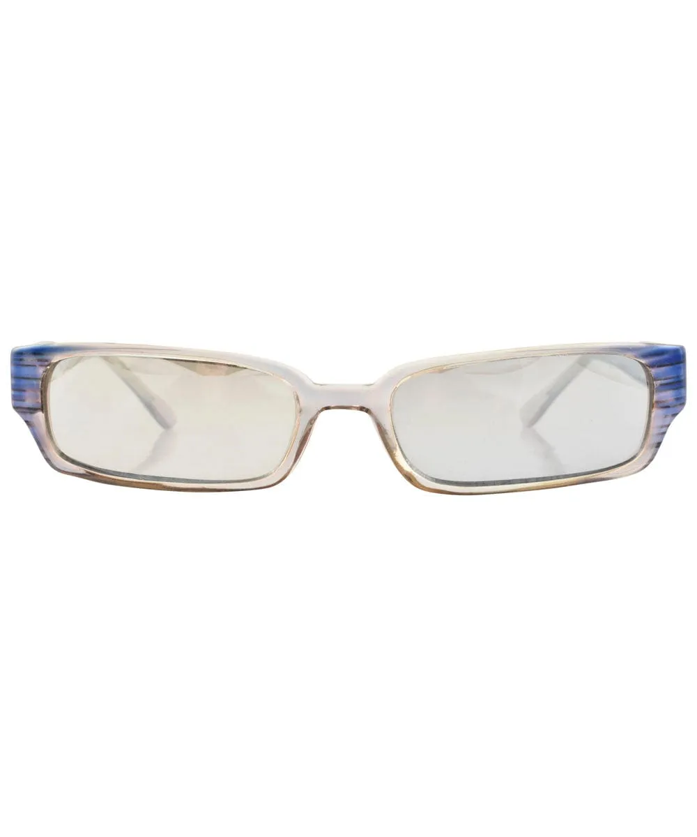 CUTERS Crystal/Blue Square Sunglasses sold by Giant Vintage product image thumbnail 3