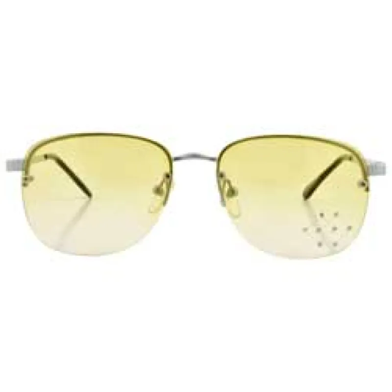 BIBBIDI Green Rimless Sunglasses sold by Giant Vintage