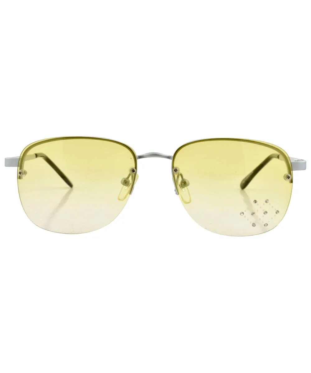 BIBBIDI Green Rimless Sunglasses sold by Giant Vintage product image thumbnail 3