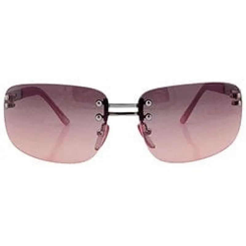 SHMANCY Plum Rimless Sunglasses sold by Giant Vintage