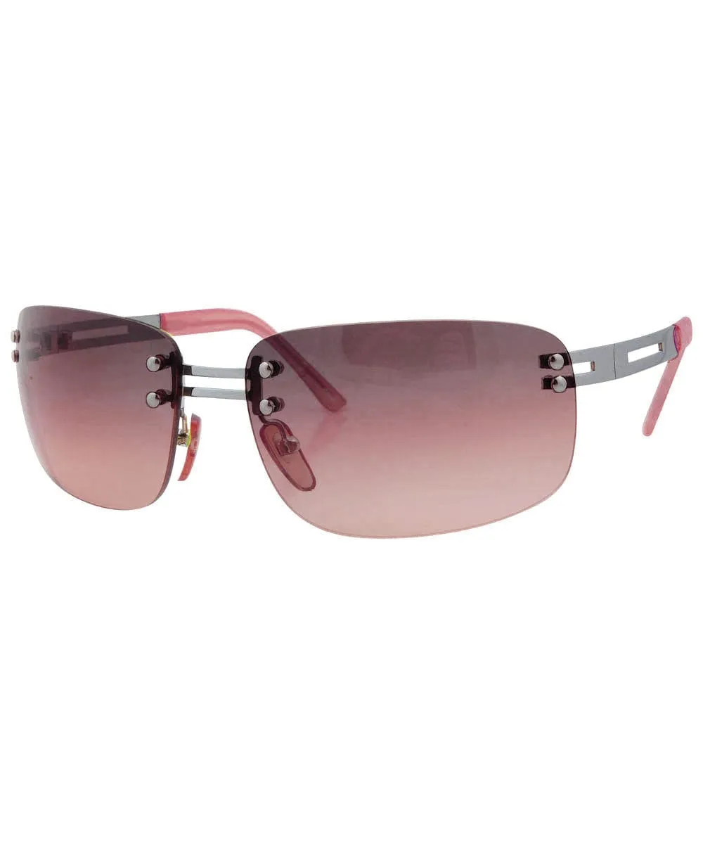 SHMANCY Plum Rimless Sunglasses sold by Giant Vintage product image thumbnail 2