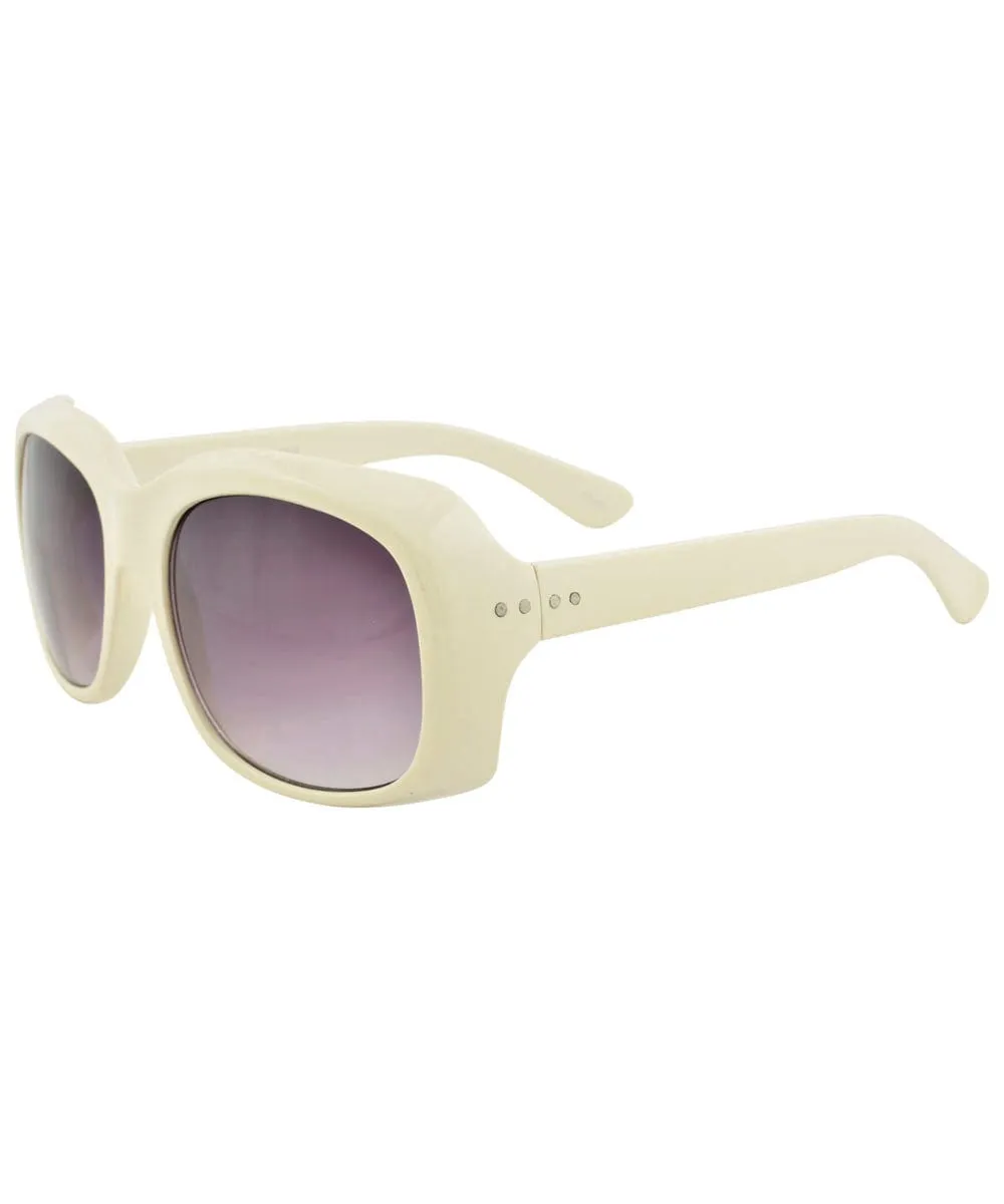 DeLaCREME Cream Square Sunglasses sold by Giant Vintage product image thumbnail 3