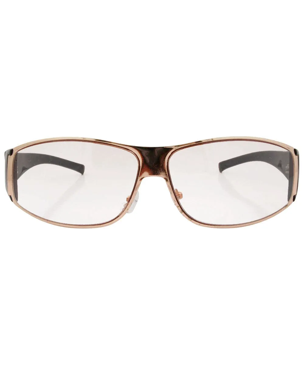 SPANGLISH Gold/Flash Sexy Y2K Wrap Sunglasses sold by Giant Vintage product image thumbnail 2