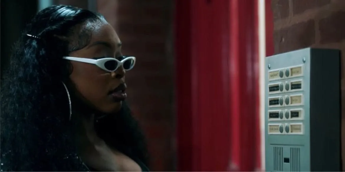 CAROLINA White/Super Dark Slim Cat-Eye Sunglasses sold by Giant Vintage product image thumbnail 5