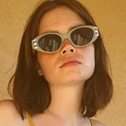 POUT Gray Cat-Eye Sunglasses sold by Giant Vintage product image thumbnail 4