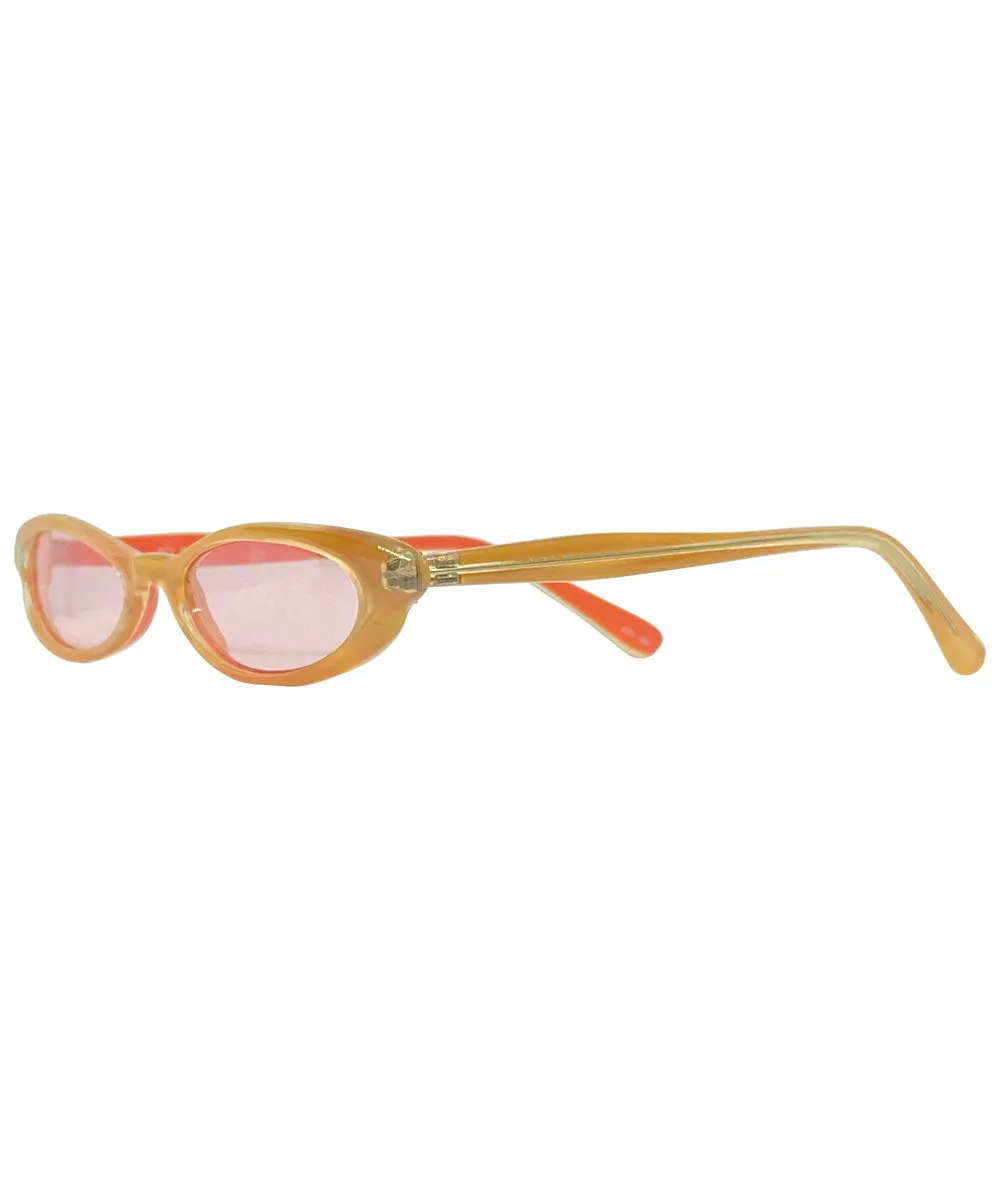 TALLY Orange/Pink Cat-Eye Trending 90s Sunglasses sold by Giant Vintage product image thumbnail 2