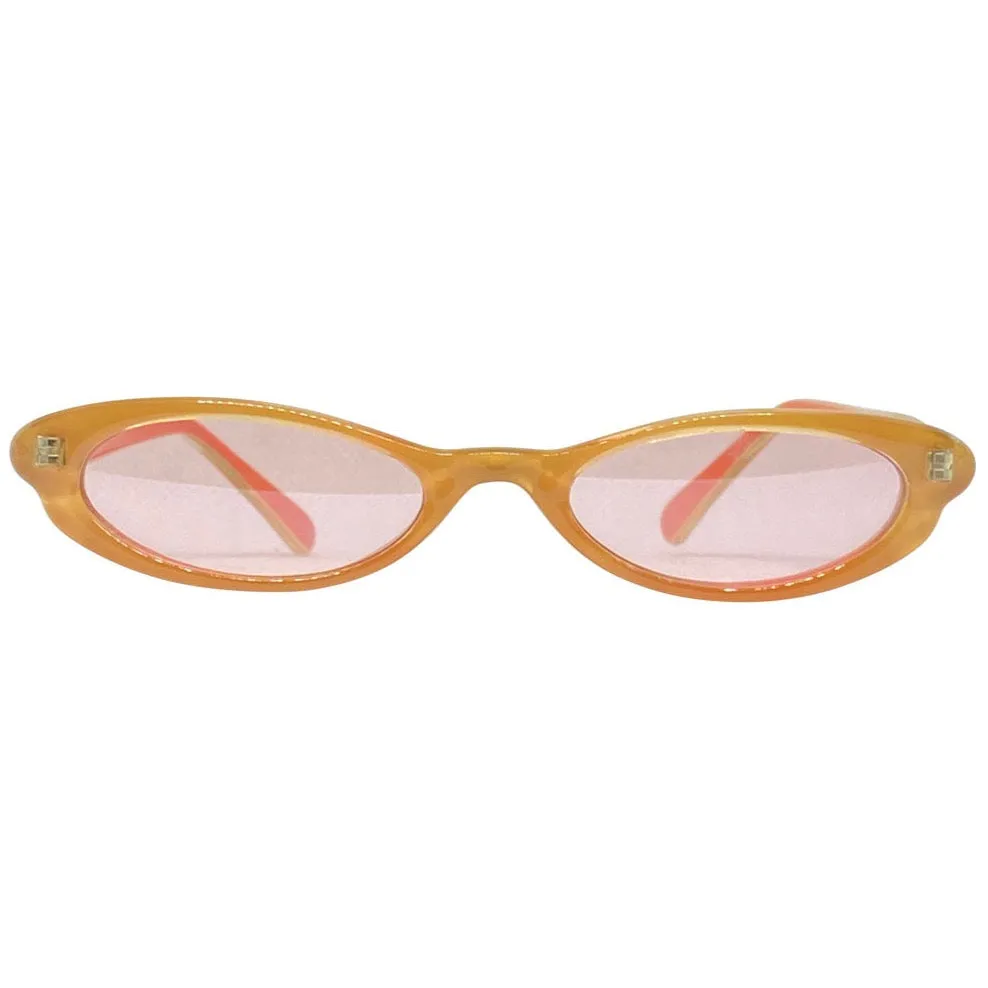 TALLY Orange/Pink Cat-Eye Trending 90s Sunglasses sold by Giant Vintage product image thumbnail 3