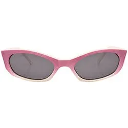 KEVIN Pink/White Cat-Eye Sunglasses sold by Giant Vintage