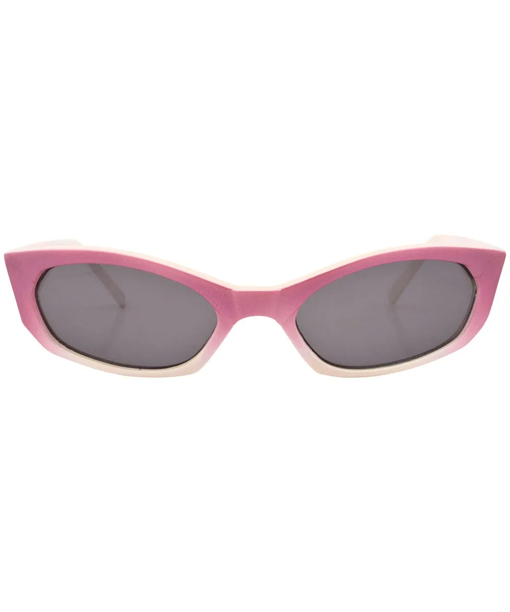 KEVIN Pink/White Cat-Eye Sunglasses sold by Giant Vintage product image thumbnail 3