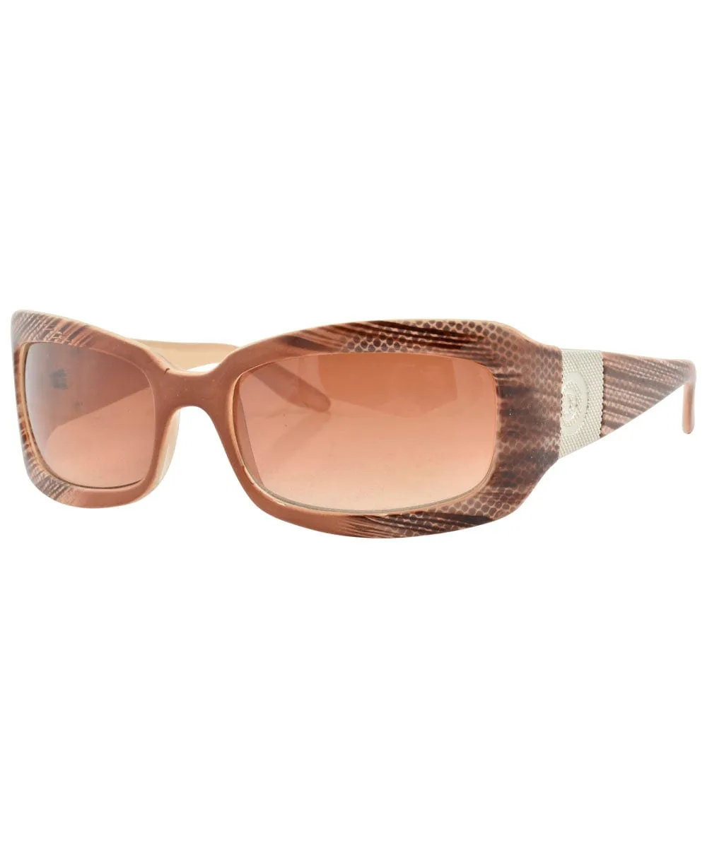 OOH LA Caramel Square Sunglasses sold by Giant Vintage product image thumbnail 2