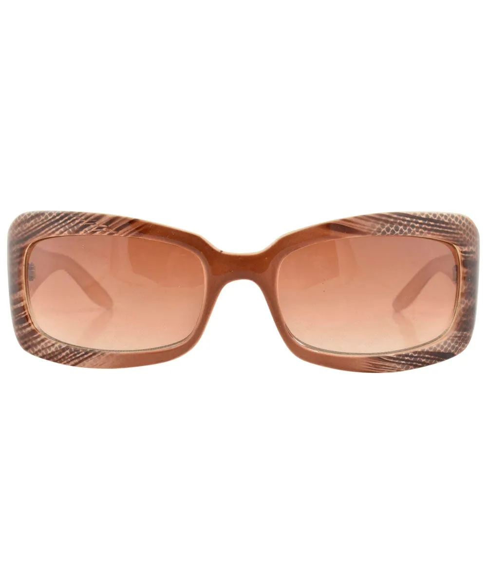 OOH LA Caramel Square Sunglasses sold by Giant Vintage product image thumbnail 3