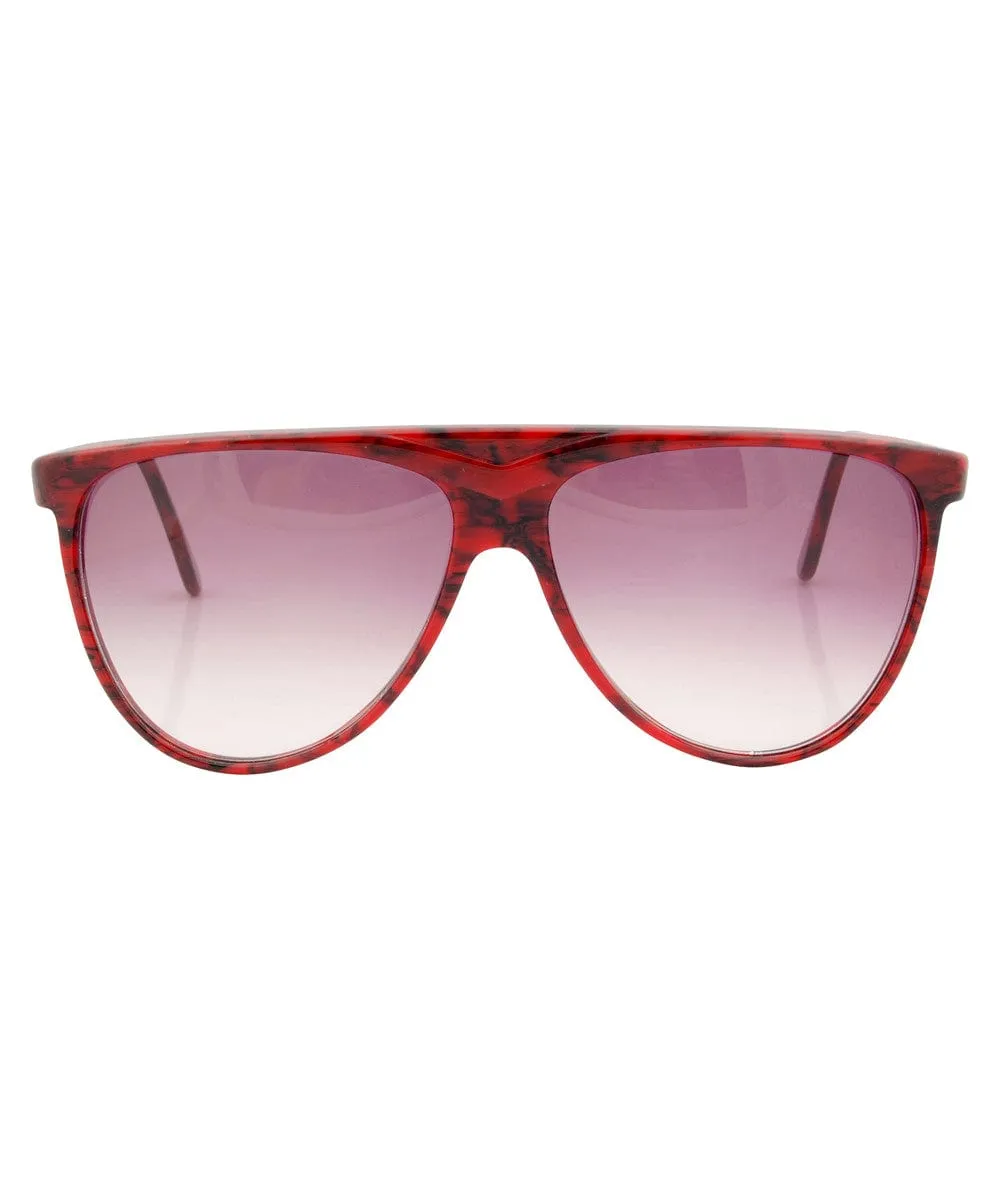 QUEENS Red 90s Sunglasses sold by Giant Vintage product image thumbnail 3