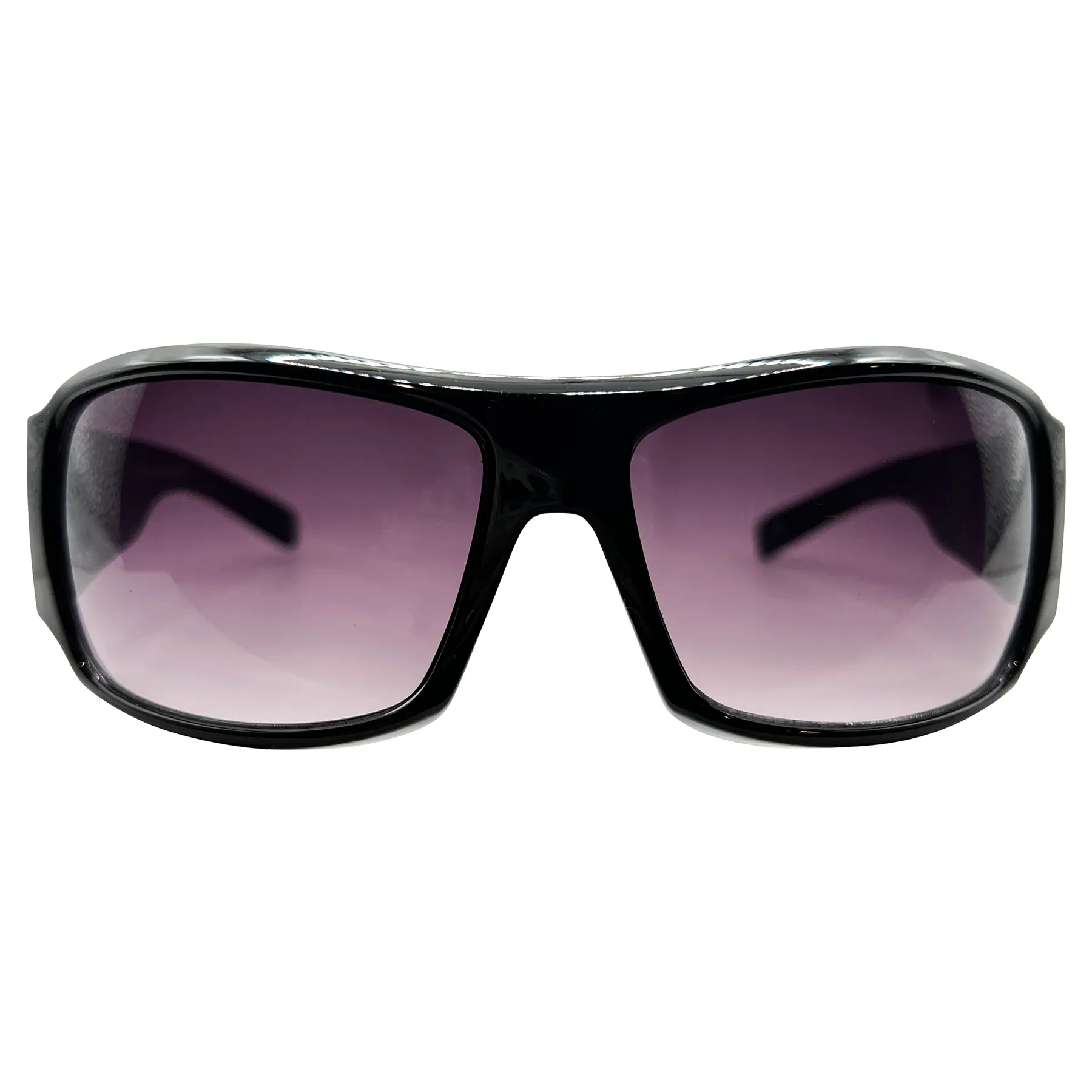 TATTED BEDAZZLED Sporty Y2K Tattoo Art Sunglasses: Black/Smoke Heart Skull sold by Giant Vintage product image thumbnail 2