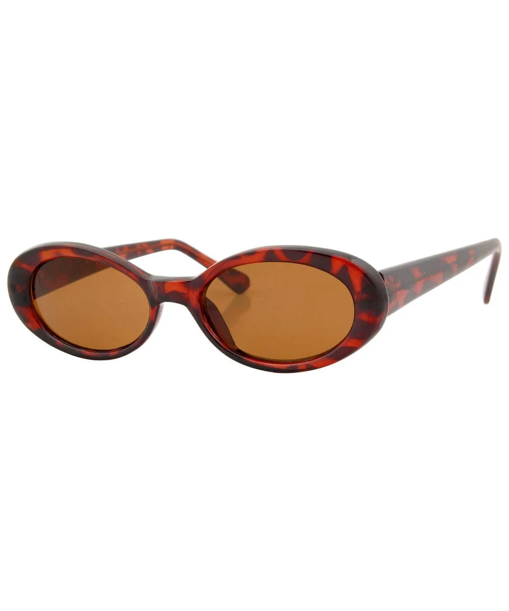 INSIGHT Tortoise Oval Sunglasses sold by Giant Vintage product image thumbnail 2
