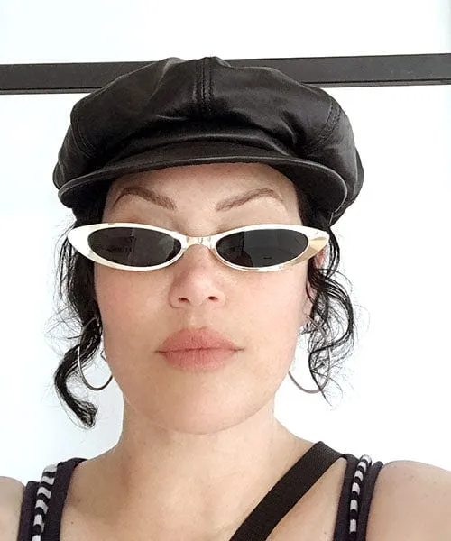 CHARLESTON Gold/SD Cat-Eye Sunglasses sold by Giant Vintage product image thumbnail 4