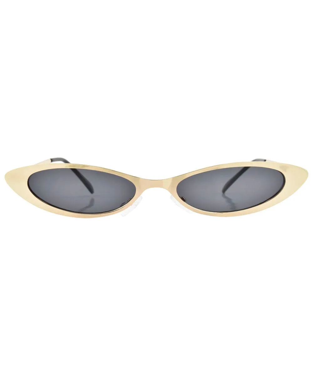 CHARLESTON Gold/SD Cat-Eye Sunglasses sold by Giant Vintage product image thumbnail 3