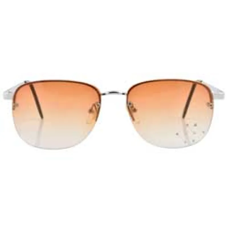 BIBBIDI Amber Rimless Sunglasses sold by Giant Vintage