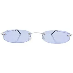 MONSTER Blue Micro Rimless Sunglasses sold by Giant Vintage