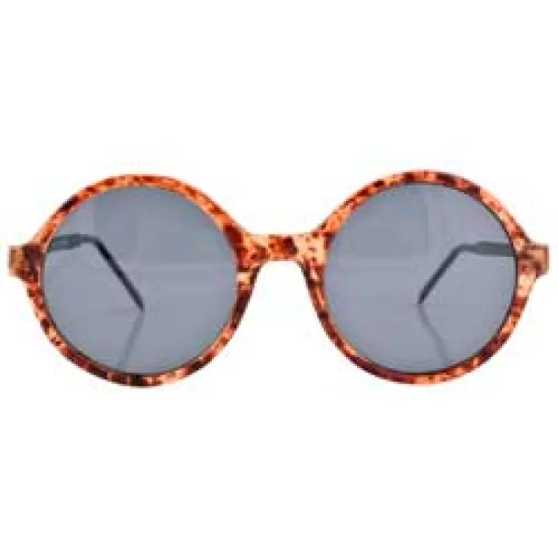 STORIES Tobacco/Gray Round Sunglasses sold by Giant Vintage