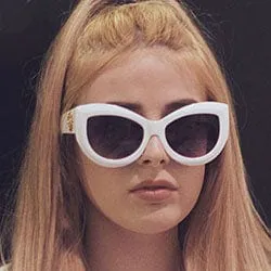 VENGA White Cat-Eye Sunglasses sold by Giant Vintage