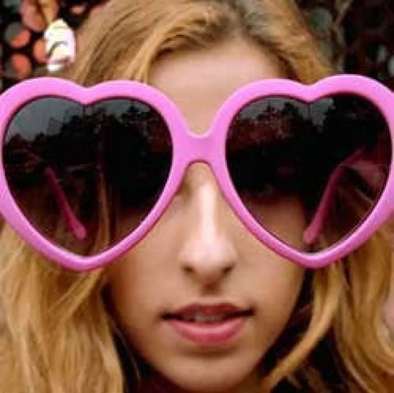 LOVERS Pink Womens Sunglasses sold by Giant Vintage