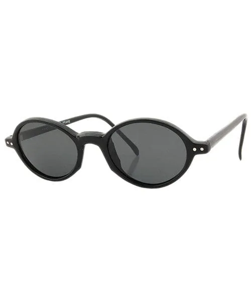 CHUMBI Black Oval Sunglasses sold by Giant Vintage product image thumbnail 2