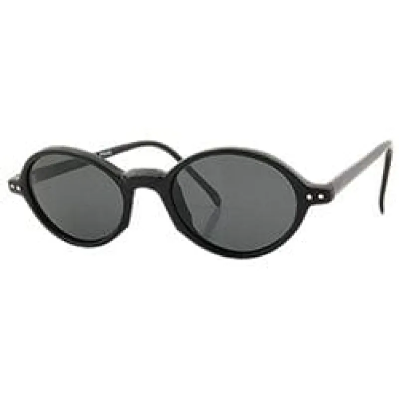 CHUMBI Black Oval Sunglasses sold by Giant Vintage