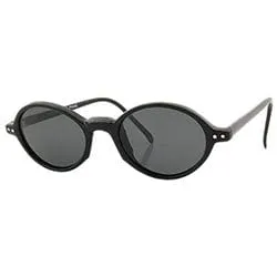 CHUMBI Black Oval Sunglasses sold by Giant Vintage