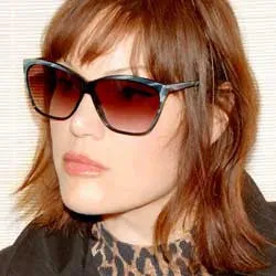 DORIS Black/Gray Cat-Eye Sunglasses sold by Giant Vintage product image thumbnail 2