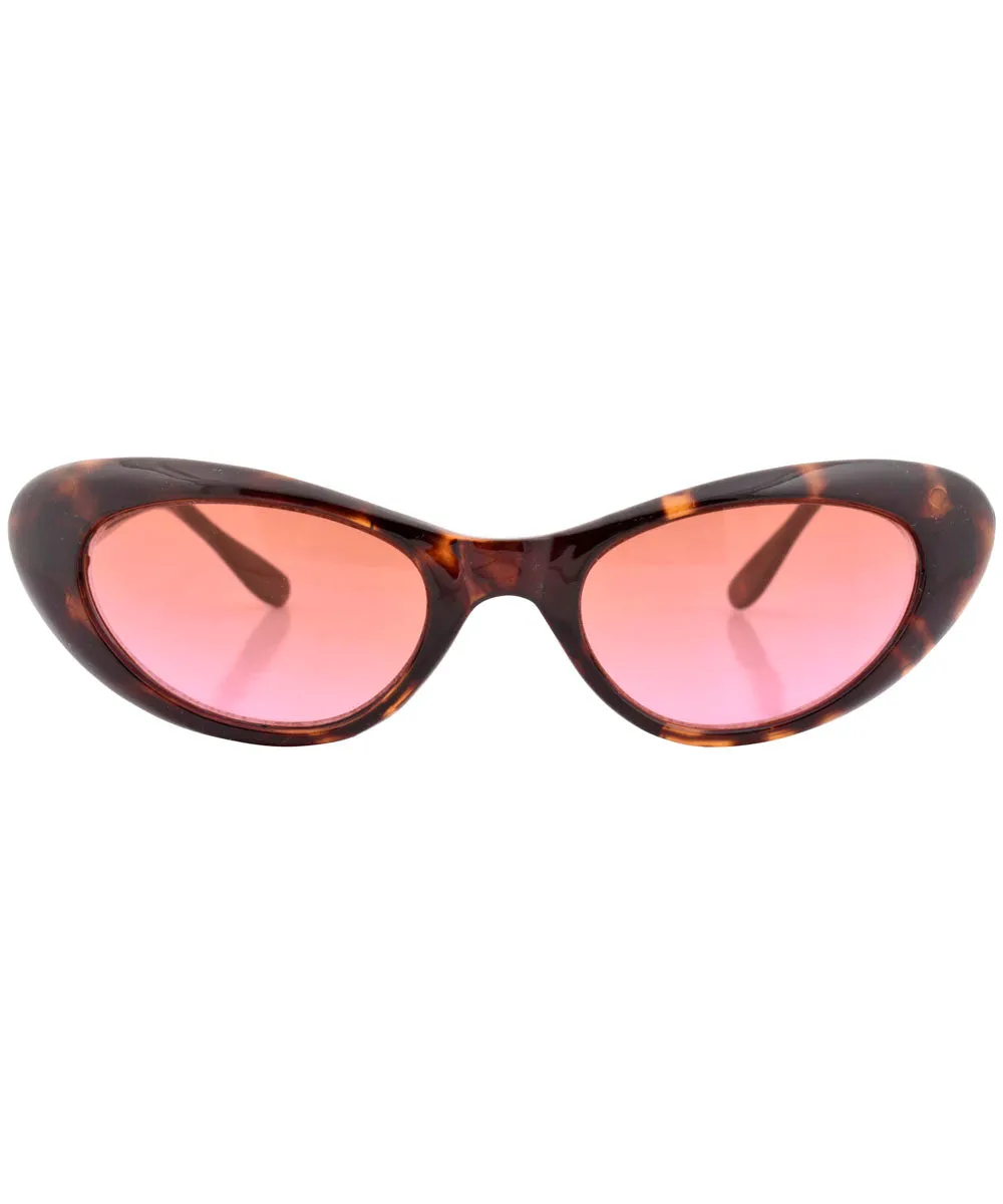 EMKAY Tortoise/Melon Cat-Eye Sunglasses sold by Giant Vintage product image thumbnail 3