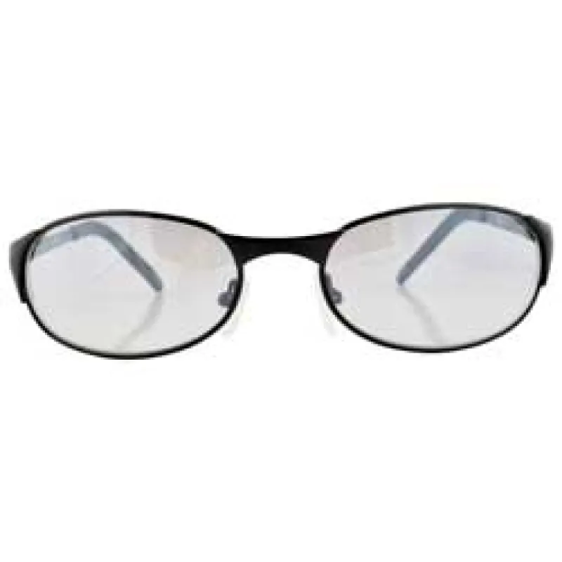 LULING Black/Flash Oval Sunglasses sold by Giant Vintage