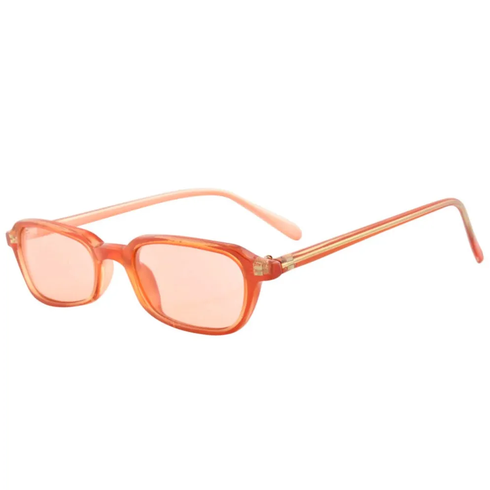 PRETTIES Orange Square Sunglasses sold by Giant Vintage product image thumbnail 2