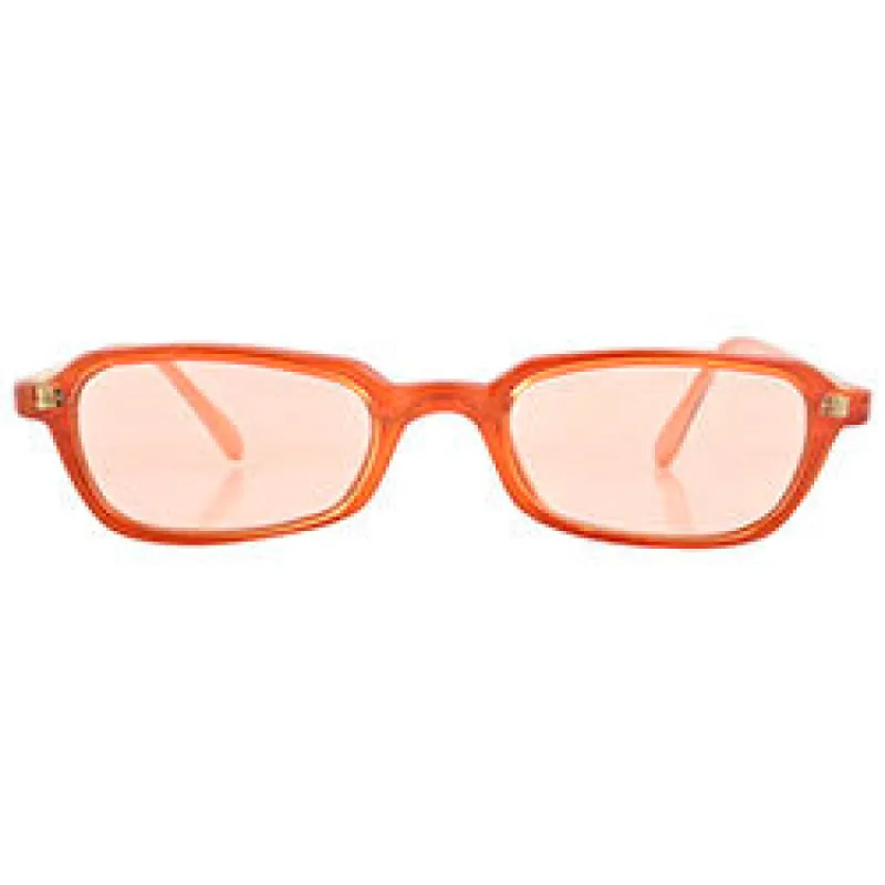 PRETTIES Orange Square Sunglasses sold by Giant Vintage
