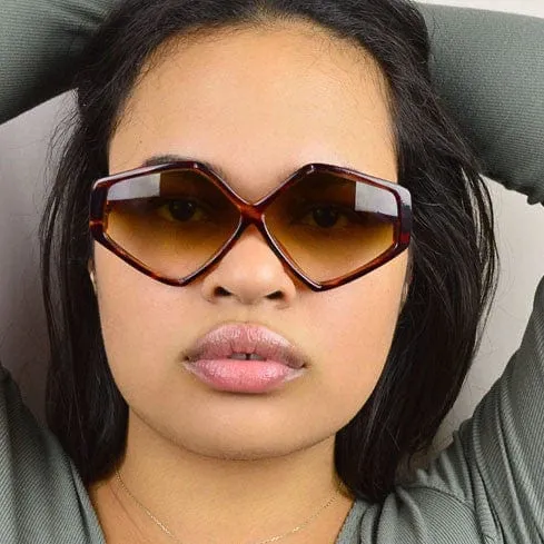 LSD Tortoise Diamond Sunglasses sold by Giant Vintage product image thumbnail 2