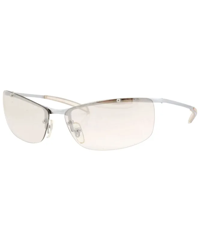 MOZAMBIQUE Clear Flash Rimless Sunglasses sold by Giant Vintage