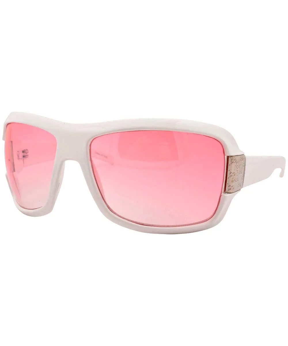 CASSYETTE White Shield Sunglasses sold by Giant Vintage product image thumbnail 2