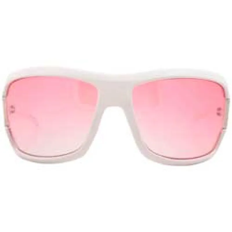 CASSYETTE White Shield Sunglasses sold by Giant Vintage