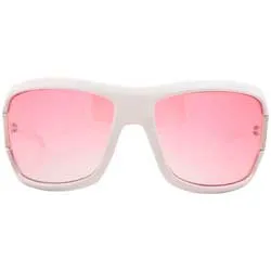 CASSYETTE White Shield Sunglasses sold by Giant Vintage