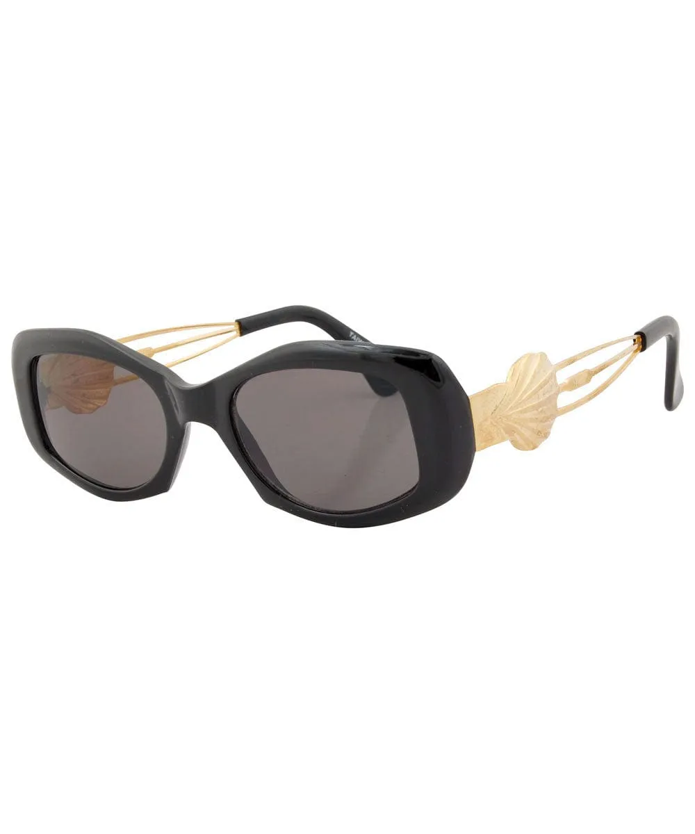 CREAMY Black Square Sunglasses sold by Giant Vintage