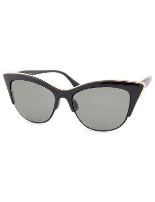 TAMARA Black Cat-Eye Sunglasses sold by Giant Vintage product image thumbnail 2