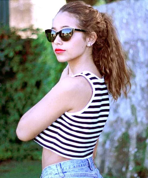 TAMARA Black Cat-Eye Sunglasses sold by Giant Vintage product image thumbnail 3