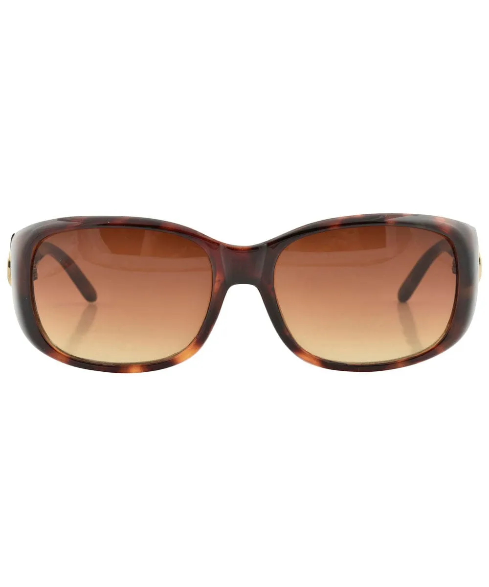 DRESS UP Tortoise Square Sunglasses sold by Giant Vintage product image thumbnail 3
