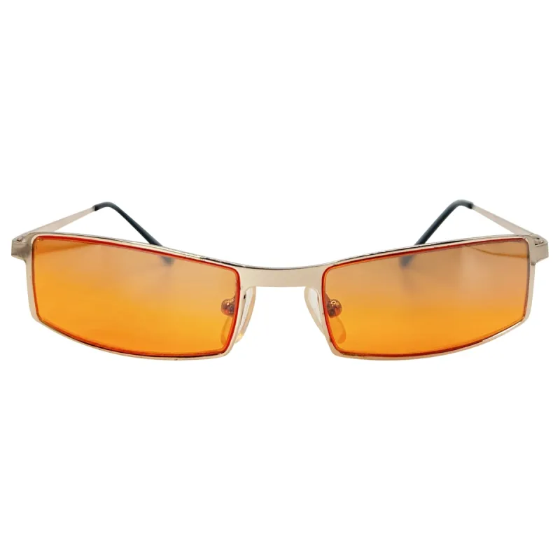 TITO Gold/Orange Sunglasses | Blue-Blocker | Day Driving *As Seen On: Delilah Belle Hamlin* sold by Giant Vintage